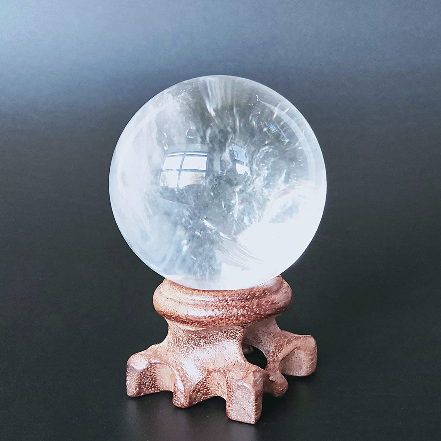 水晶玉 直径8.5cm クリアクォーツ 天然石 置物 浄化 Amazon.co.jp: Polar Jade 天然石パワーストーンクリアクォーツ丸玉